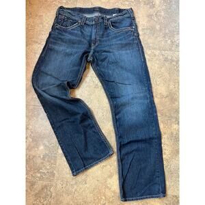 Silver Gordie Comfort Loose Fit Straight Jeans, Men's size 38/34